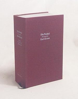 Imagen del vendedor de Die Fackel : Bd. 9, Nr. 613 bis 723 : April 1923 bis Mrz 1926 / Hrsg.: Karl Kraus a la venta por Versandantiquariat Buchegger