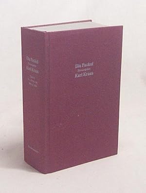 Imagen del vendedor de Die Fackel : Bd. 4, Nr. 179 bis 249 : April 1905 bis Mrz 1908 / Hrsg.: Karl Kraus a la venta por Versandantiquariat Buchegger