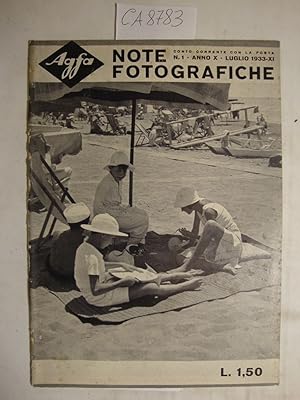 Agfa - Note Fotorafiche - Anno 1933 (vari numeri)