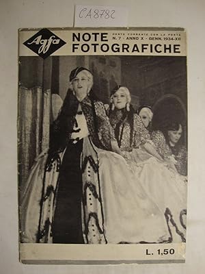 Agfa - Note Fotorafiche - Anno 1934 (vari numeri)