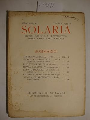 Solaria - Rivista mensile di letteratura (vari fascicoli)