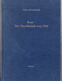 Kant - Der Durchbruch von 1769