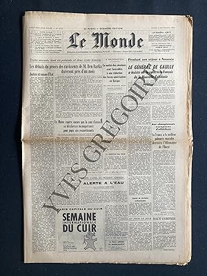 LE MONDE-N°6733-MARDI 6 SEPTEMBRE 1966-CECILE SOREL-NOUVELLE CALEDONIE-FRANCOISE SAGAN