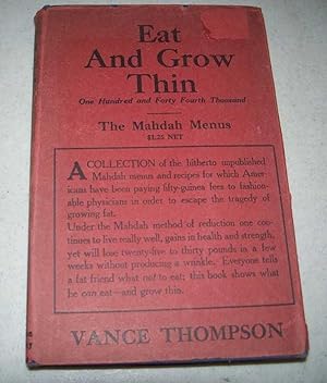 Immagine del venditore per Eat and Grow Thin: The Mahdah menus venduto da Easy Chair Books