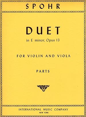 Duet in E Minor, Op.13 - for Violin and Viola [SET of TWO PARTS]