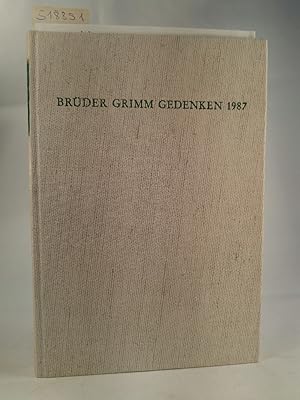 Seller image for Brder-Grimm-Gedenken. Band 7. 1987. Brder-Grimm-Gesellschaft: Schriften der Brder-Grimm-Gesellschaft ; 15 for sale by ANTIQUARIAT Franke BRUDDENBOOKS