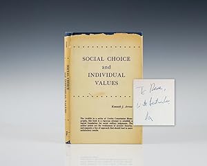 Bild des Verkufers fr Social Choice and Individual Values. zum Verkauf von Raptis Rare Books
