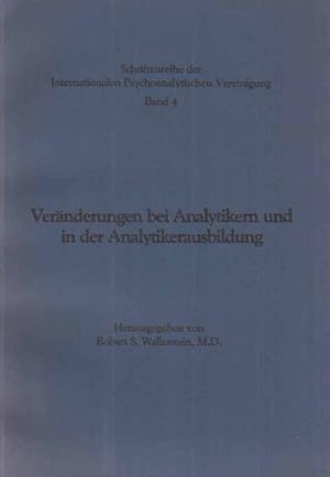 Bild des Verkufers fr Vernderungen bei Analytikern und in der Analytikerausbildung. zum Verkauf von Fundus-Online GbR Borkert Schwarz Zerfa