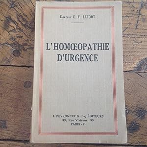 L' HOMEOPATHIE d' urgence.