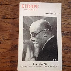 Revue EUROPE - Elie FAURE