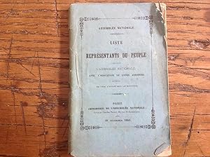 Représentants du Peuple à l'Assemblée Nationale ( 1850 )