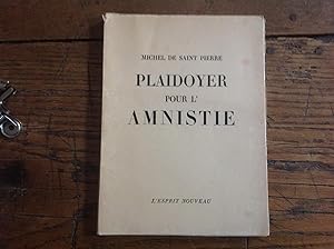 Seller image for PLAIDOYER pour L'AMNISTIE for sale by Lecapricorne