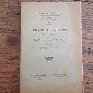 GERARD DE NEVERS ,version du ROMAN de la VIOLETTE. ( XV e )