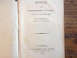 Notice sur l'arrondissement de SAVENAY en 1822
