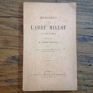 Mémoires de l'Abbé MILLOT. ( 1726 - 1785 )