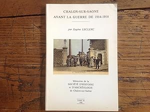 Seller image for CHALON-SUR-SAONE avant la Guerre de 14/18 for sale by Lecapricorne