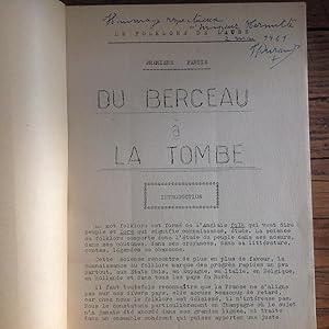 Du Berceau à la Tombe.Folklore de L'AUBE.