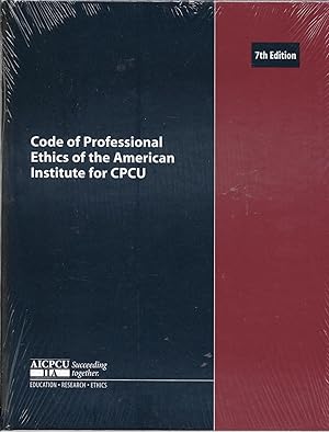 Imagen del vendedor de Code of Professional Ethics of the American Institute for CPCU a la venta por Charing Cross Road Booksellers