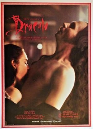 Image du vendeur pour Bram Stoker's Dracula: A Francis Ford Coppola Film: Film and Book Promotional Poster mis en vente par Dale Steffey Books, ABAA, ILAB