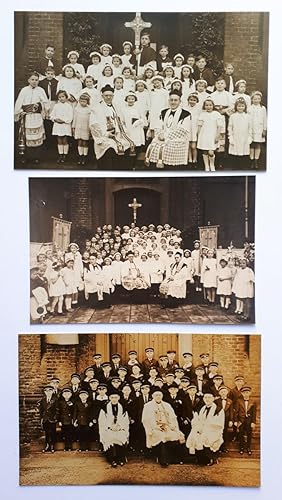 Konvolut zahlreicher orig. Dokumente (orig. Photos / Kommunions-Urkunde) zur Erstkommunion in St....