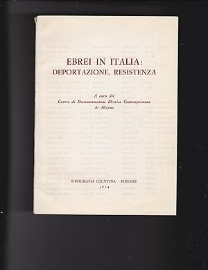 Bild des Verkufers fr Ebrei in Italia: Deportazione, Resistenza zum Verkauf von Meir Turner