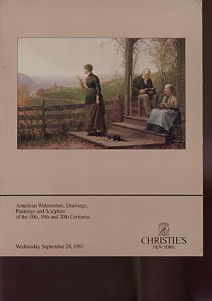 Seller image for Christies 1983 Important American Paintings 18th, 19th & 20th C for sale by thecatalogstarcom Ltd