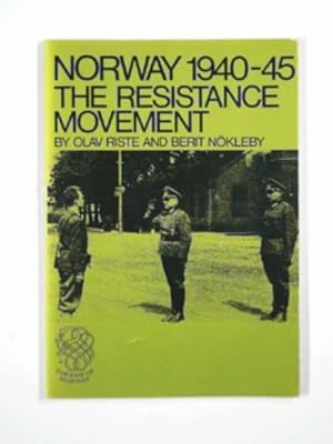 Seller image for Norway 1940-45: the resistance movement for sale by Cotswold Internet Books