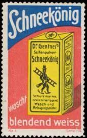 Bild des Verkufers fr Reklamemarke Schornsteinfeger - Schneeknig Seifenpulver zum Verkauf von Veikkos