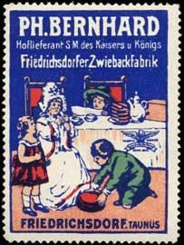Imagen del vendedor de Reklamemarke Friedrichsdorfer Zwiebackfabrik a la venta por Veikkos