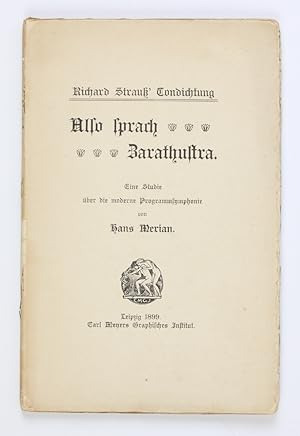 Richard Strauß Tondichtung "Also sprach Zarathustra". Eine Studie über die moderne Programmsymphonie