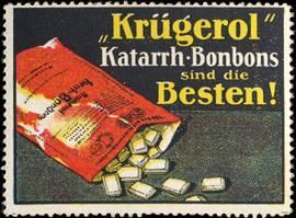 Bild des Verkufers fr Reklamemarke Krgerol Katarrh - Bonbons sind die Besten zum Verkauf von Veikkos