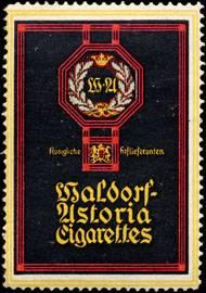 Seller image for Reklamemarke Waldorf - Astoria - Zigaretten for sale by Veikkos