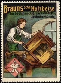 Image du vendeur pour Reklamemarke Braunsche Holzbeize mis en vente par Veikkos