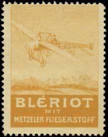 Reklamemarke Flugzeug Bleriot