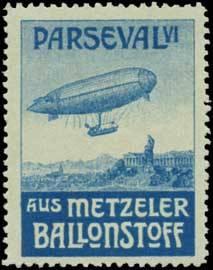 Reklamemarke Zeppelin Luftschiff Parseval VI