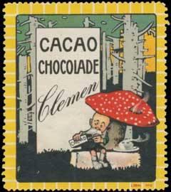 Bild des Verkufers fr Reklamemarke Cacao-Chocolade zum Verkauf von Veikkos