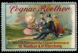 Image du vendeur pour Reklamemarke Cognac Roether mis en vente par Veikkos