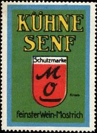 Seller image for Reklamemarke Khne Senf feinster Wein - Mostrich for sale by Veikkos