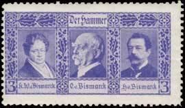 Imagen del vendedor de Reklamemarke Graf von Bismarck a la venta por Veikkos
