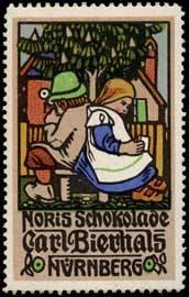 Seller image for Reklamemarke Noris Schokolade for sale by Veikkos