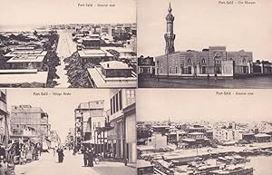 Port Said Aerial & Village 4x Old Postcard s