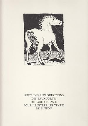 Seller image for PICASSO. Eaux-fortes originales pour des textes de Buffon. for sale by Jacques AUDEBERT