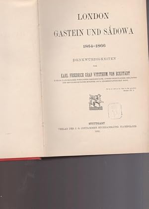 Immagine del venditore per London, Gastsein und Sadowa 1864 - 1866. Denkwrdigkeiten. venduto da Ant. Abrechnungs- und Forstservice ISHGW