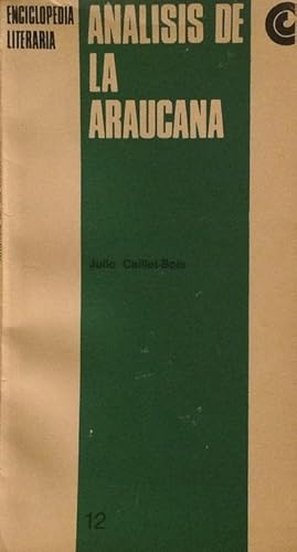 Imagen del vendedor de Anlisis de la Aruacana. a la venta por Girol Books Inc.