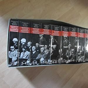 Bild des Verkufers fr Der Prozess gegen die Hauptkriegsverbrecher vor dem Internationalen Militrgerichtshof 14. Novmeber 1945 - 1. Ojtober 1946 - 23 Bnde in 12 Teilbnden zum Verkauf von Bookstore-Online