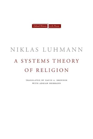 Immagine del venditore per Systems Theory of Religion venduto da GreatBookPrices