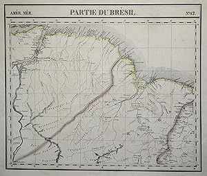 Bild des Verkufers fr Kupferstich- Karte, aus Vandermaelen's Atlas, "Partie du Bresil, No. 12". zum Verkauf von Antiquariat Clemens Paulusch GmbH