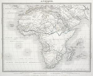 Bild des Verkufers fr Stahlstich- Karte, v. u. n. Ambr. Tardieu, "Afrique". zum Verkauf von Antiquariat Clemens Paulusch GmbH