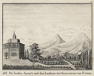 Bild des Verkufers fr Teilansicht, Ansicht der beiden Ararafs, links das Lusthaus des Gouverneurs. zum Verkauf von Antiquariat Clemens Paulusch GmbH