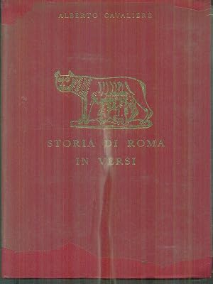 Seller image for Storia di Roma in versi. for sale by Librodifaccia